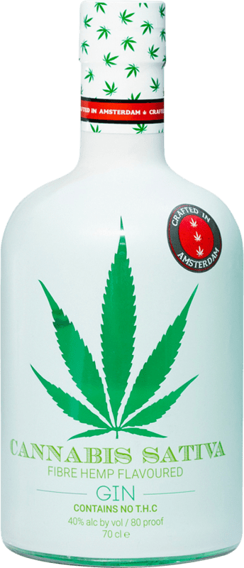 36,95 € Free Shipping | Gin Cannabis Sativa Netherlands Bottle 70 cl