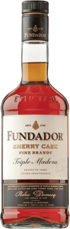 36,95 € Free Shipping | Brandy Pedro Domecq Fundador Sherry Cask Finish, Triple Cask D.O. Jerez-Xérès-Sherry Andalusia Spain 70 cl