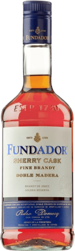 17,95 € Envío gratis | Brandy Pedro Domecq Fundador Sherry Cask Doble Madera Andalucía y Extremadura España Botella 70 cl
