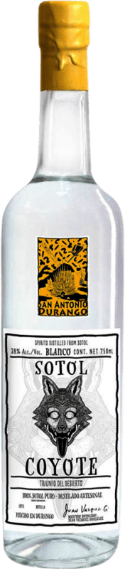 69,95 € Spedizione Gratuita | Grappa Orujo Gerardo Ruelas Sotol Coyote Durango Blanco — Bianco Messico 70 cl