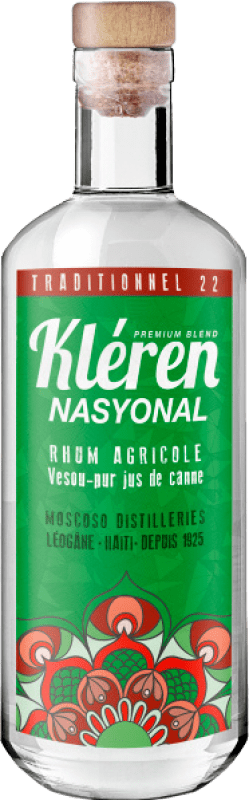 42,95 € Envio grátis | Rum Kléren Traditionnel 22 Haiti Garrafa 70 cl