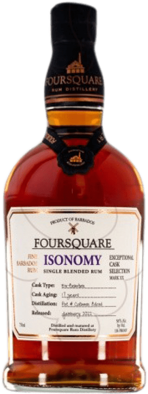 197,95 € Бесплатная доставка | Ром Foursquare Isonomy Барбадос бутылка 70 cl