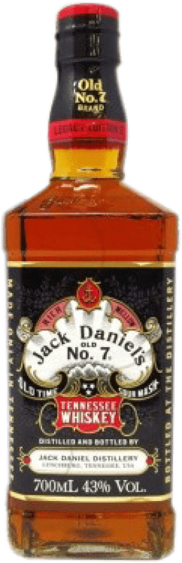 49,95 € Envío gratis | Whisky Bourbon Jack Daniel's Old Nº 7 Legacy Edition 2 Reserva Estados Unidos Botella 1 L