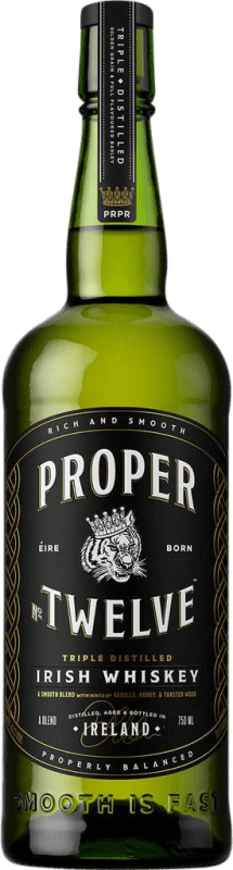 31,95 € Envio grátis | Whisky Blended Proper Twelve Reserva Irlanda 70 cl