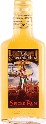 6,95 € Envío gratis | Ron Capitan Huk. Spiced España Botellín 20 cl