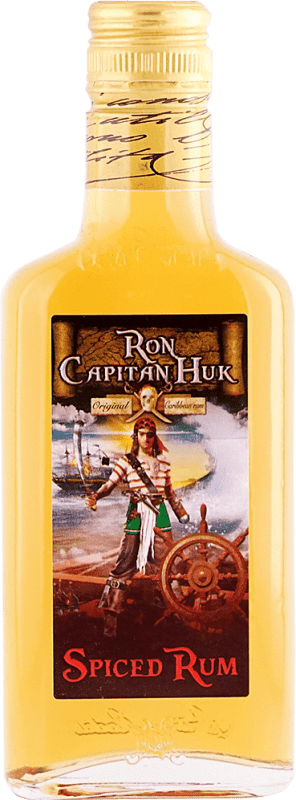 3,95 € Envío gratis | Ron Capitan Huk. Spiced España Botellín 20 cl