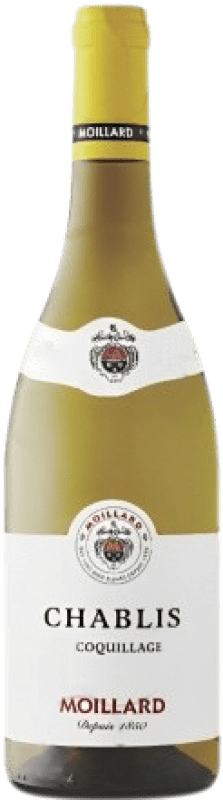 28,95 € 免费送货 | 白葡萄酒 Moillard Grivot Coquillage Crianza — 陈酿 A.O.C. Chablis 勃艮第 法国 75 cl
