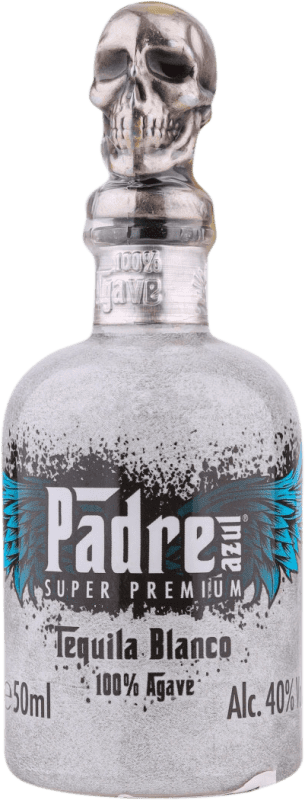 10,95 € Бесплатная доставка | Текила Padre Azul Blanco Мексика миниатюрная бутылка 5 cl