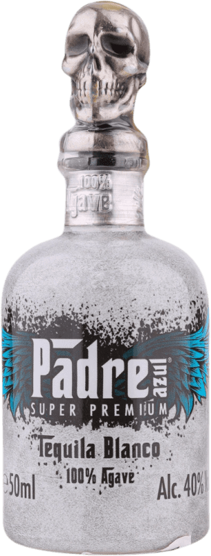 10,95 € Free Shipping | Tequila Padre Azul Blanco — White Mexico Miniature Bottle 5 cl
