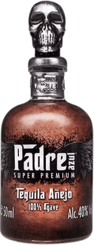12,95 € Spedizione Gratuita | Tequila Padre Azul Añejo — Invecchiato Messico Bottiglietta Mignon 5 cl