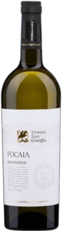 8,95 € Envio grátis | Vinho branco Tenuta San Giorgio Focaia Jovem I.G.T. Veneto Vêneto Itália Sauvignon Garrafa 75 cl
