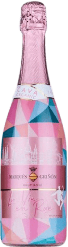 8,95 € Free Shipping | Rosé sparkling Marqués de Griñón La Vie en Rose Organic Brut D.O. Cava Catalonia Spain Bottle 75 cl