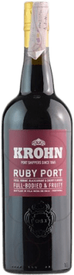 11,95 € Kostenloser Versand | Verstärkter Wein Krohn Ruby Port I.G. Porto Porto Portugal Flasche 75 cl