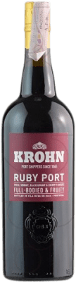 12,95 € 送料無料 | 強化ワイン Krohn Ruby I.G. Porto ポルト ポルトガル ボトル 75 cl