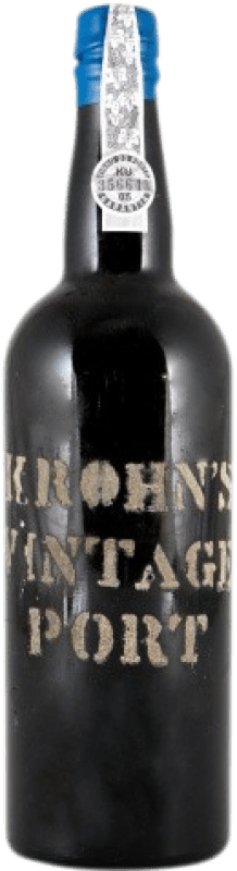 241,95 € Kostenloser Versand | Verstärkter Wein Krohn 1970 Vintage Port 1970 I.G. Porto Porto Portugal Flasche 75 cl