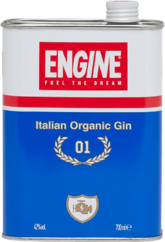 46,95 € Free Shipping | Genever Gin Engine Piemonte Italy Organic — Eco Special Can 70 cl
