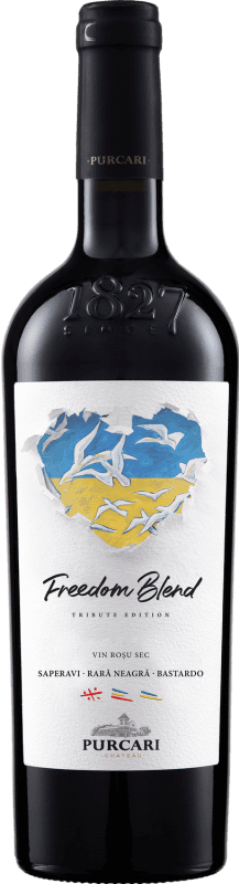 21,95 € 免费送货 | 红葡萄酒 Château Purcari Vinohora Freedom Blend — 混合 摩尔多瓦共和国 Bastardo — 巴斯塔多, Saperavi — 萨佩拉维 75 cl