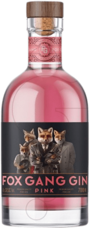 18,95 € Бесплатная доставка | Джин Fox Gang Gin Pink Литва бутылка 70 cl