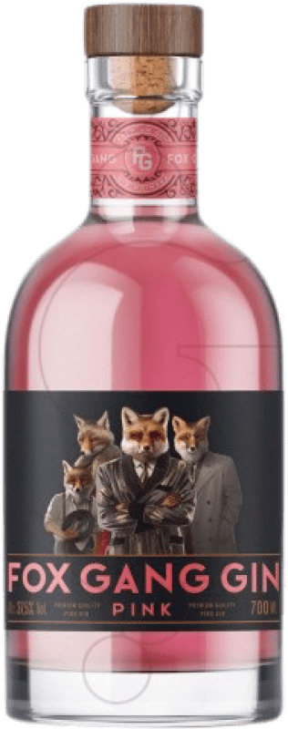 18,95 € Envío gratis | Ginebra Gin Fox Gang Pink — Rosado Lituania 70 cl