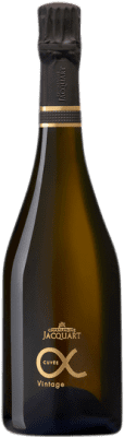 104,95 € Бесплатная доставка | Белое игристое вино Jacquart Alpha Brut — брют Cuvée Гран Резерва A.O.C. Champagne шампанское Франция 75 cl