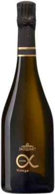 99,95 € Envio grátis | Espumante branco Jacquart Cuvée Alpha Brut Grande Reserva A.O.C. Champagne Champagne França Garrafa 75 cl