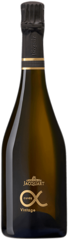 99,95 € Бесплатная доставка | Белое игристое Jacquart Cuvée Alpha брют Гранд Резерв A.O.C. Champagne шампанское Франция бутылка 75 cl