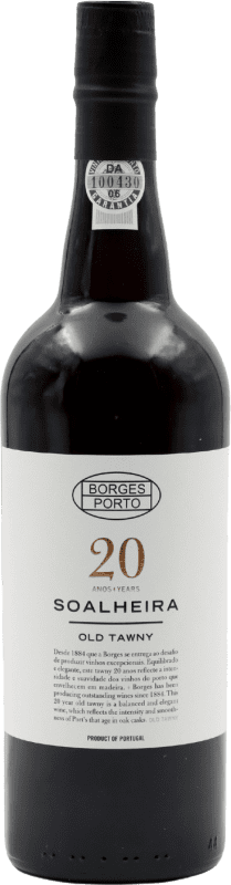47,95 € Бесплатная доставка | Крепленое вино Borges Soalheira I.G. Porto порто Португалия 20 Лет бутылка 75 cl
