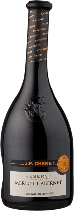 11,95 € Free Shipping | Red wine JP. Chenet Merlot-Cabernet Reserve I.G.P. Vin de Pays d'Oc Languedoc-Roussillon France Merlot, Cabernet Bottle 75 cl