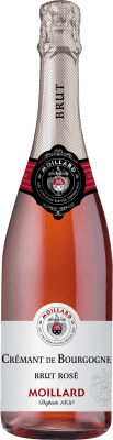 10,95 € Envio grátis | Espumante rosé Moillard Grivot Cremant Rose Brut Grande Reserva A.O.C. Bourgogne Borgonha França Garrafa 75 cl