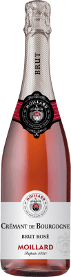 15,95 € 免费送货 | 桃红起泡酒 Moillard Grivot Brut — 起泡酒 干型 Rosé — 桃红葡萄酒 特级珍藏 A.O.C. Crémant de Bourgogne 勃艮第 法国 75 cl