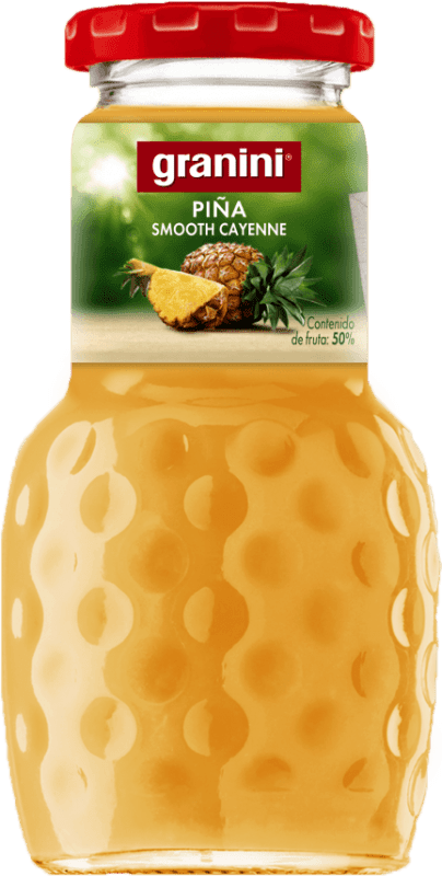 45,95 € Envio grátis | Caixa de 24 unidades Sumo Granini Espanha Garrafinha 20 cl Piña — Ananás