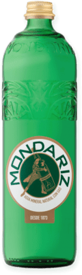 10,95 € Бесплатная доставка | Коробка из 24 единиц Вода Mondariz 1873 con Gas Vidrio RET Галисия Испания треть литровая бутылка 33 cl