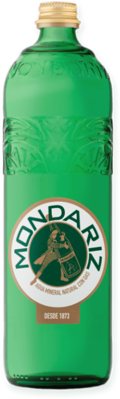 11,95 € 送料無料 | 24個入りボックス 水 Mondariz 1873 Frizzante — 微発泡, Mineral Natural — 天然ミネラル ガリシア スペイン 1/3ボトル 33 cl リターナブルガラス