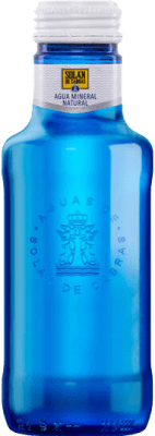 29,95 € Бесплатная доставка | Коробка из 24 единиц Вода Solán de Cabras Vidrio Кастилия-Леон Испания треть литровая бутылка 33 cl