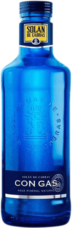 35,95 € Envío gratis | Caja de 24 unidades Agua Solán de Cabras Gas Castilla y León España Botellín Tercio 33 cl