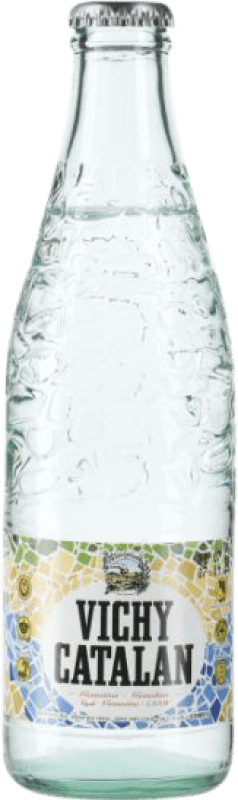 63,95 € Kostenloser Versand | 24 Einheiten Box Wasser Vichy Catalan Frizzante — Perlwein, Mineral Natural — Natürliches Mineral Katalonien Spanien Drittelliterflasche 30 cl Glas