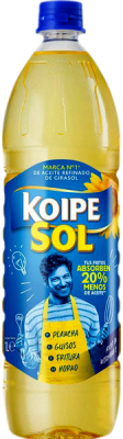 5,95 € Envio grátis | Óleo de Cozinha Koipe Sol Girasol Andaluzia Espanha Garrafa 1 L