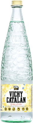 35,95 € Envío gratis | Caja de 12 unidades Agua Vichy Catalan Gas Vidrio Cataluña España Botella 1 L