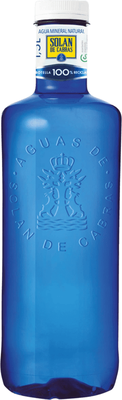 6,95 € 送料無料 | 6個入りボックス 水 Solán de Cabras PET カスティーリャ・イ・レオン スペイン 特別なボトル 1,5 L