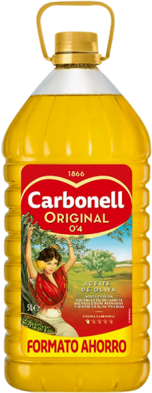59,95 € 免费送货 | 橄榄油 Carbonell Suave Profesional 安达卢西亚 西班牙 玻璃瓶 5 L