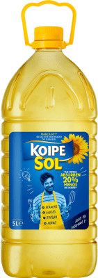 16,95 € 免费送货 | 橄榄油 Koipe Sol Alto Oleico 安达卢西亚 西班牙 玻璃瓶 5 L