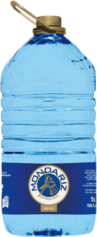 14,95 € 免费送货 | 盒装3个 水 Mondariz Mineral Natural — 天然矿物 加利西亚 西班牙 塑料桶 5 L PET — 塑料