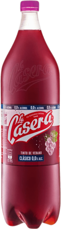 29,95 € 免费送货 | 盒装6个 饮料和搅拌机 La Casera Tinto de Verano PET 西班牙 瓶子 1 L