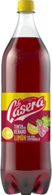 5,95 € 送料無料 | サングリアとワインレモネード La Casera Tinto de Verano — サマーレッドワイン スペイン スペシャルボトル 1,5 L PET — ペット Limón — レモン