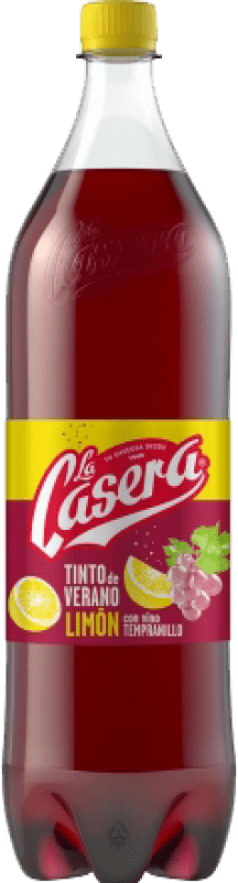 6,95 € 送料無料 | 飲み物とミキサー La Casera Tinto de Verano Limón PET スペイン 特別なボトル 1,5 L