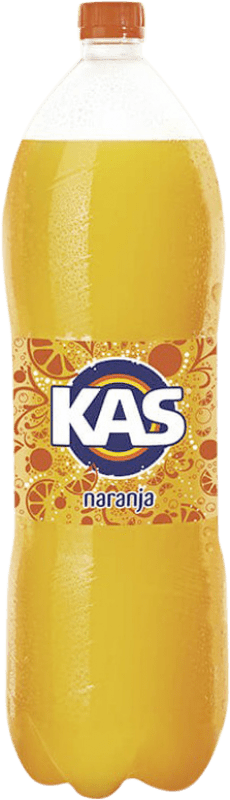 19,95 € 免费送货 | 盒装6个 饮料和搅拌机 Kas Naranja PET 西班牙 特别的瓶子 2 L