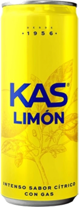 29,95 € 送料無料 | 24個入りボックス 飲み物とミキサー Kas Limón スペイン アルミ缶 33 cl