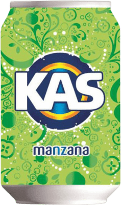 饮料和搅拌机 盒装24个 Kas Manzana 33 cl