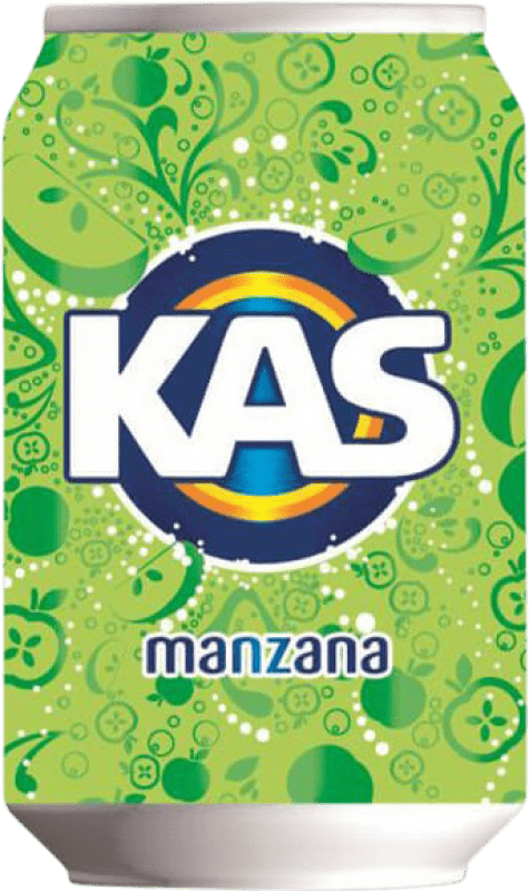 19,95 € Envoi gratuit | Boîte de 24 unités Boissons et Mixers Kas Manzana Espagne Canette 33 cl
