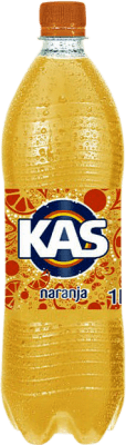 饮料和搅拌机 盒装12个 Kas Naranja PET 1 L